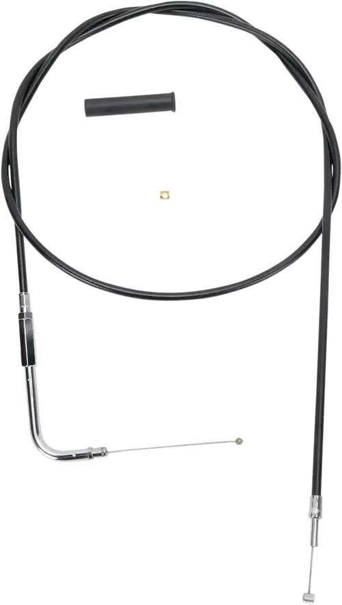 Drag Specialties Black Vinyl Throttle Cable 52" 0650-1074