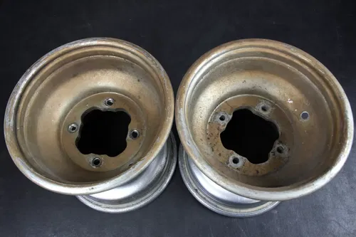 1996 Yamaha Warrior 350 OEM 9x8.5 Rear Wheel Set  B4382