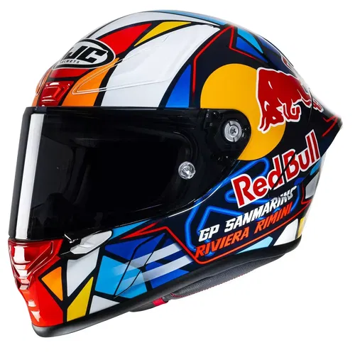 HJC RPHA 1N Misano Red Bull Helmets Multi Md 0809-2221-05