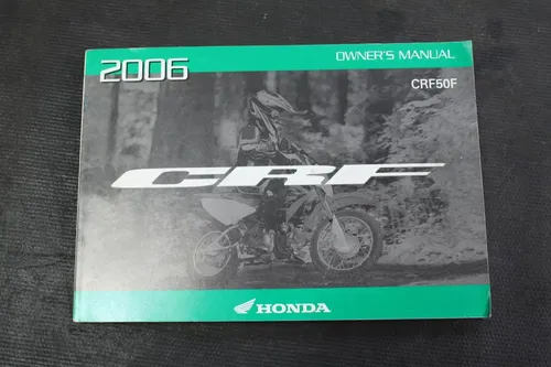 2006 Honda Crf50f Original Owners Manual Book  HR6091
