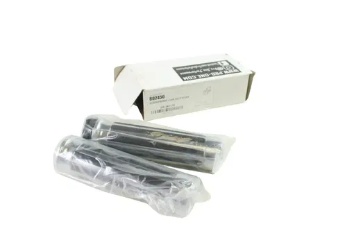 NEW Custom Chrome Rail Style Rubber Grips - Ribs - Roy Star - Chrome HR6656