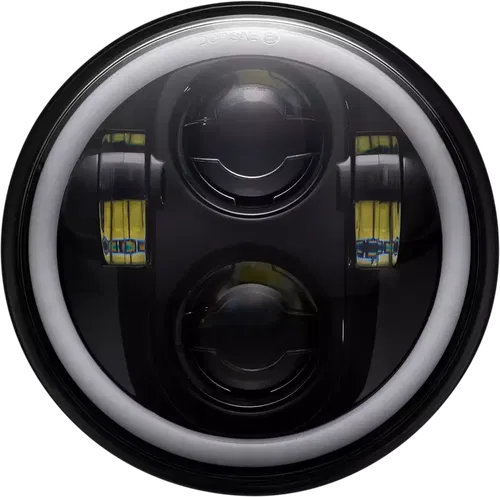 Custom Dynamics ProGLOW LED Headlamp with Color Changing Halo Black PG-575-B