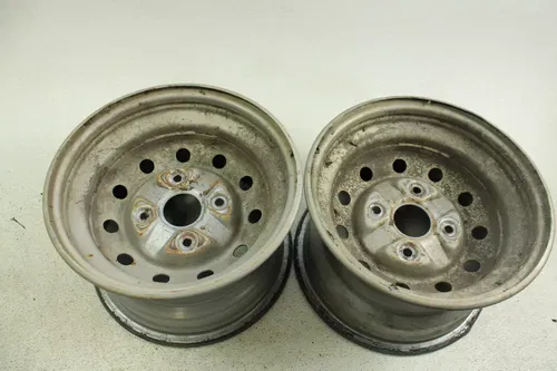 2007 Suzuki Eiger LTA400 OEM 12x7.5 Rear Wheel Set  B4473