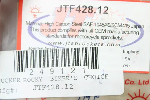 JT Sprockets 12T Front Sprocket Suz RM80 (77-81) Yam Yz80 (78-80) SHIPS TODAY