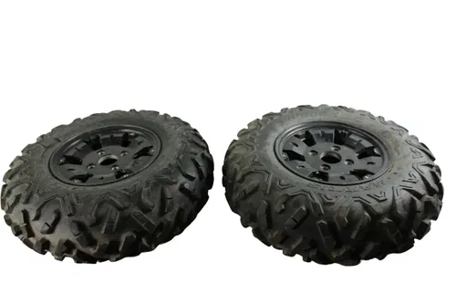 YAMAHA GRIZZLY 700 FRONT WHEELS RIMS/TIRES GOOD SHAPE 25X8X12 BIG HORN B4450