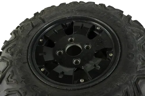 YAMAHA GRIZZLY 700 FRONT WHEELS RIMS/TIRES GOOD SHAPE 25X8X12 BIG HORN B4450