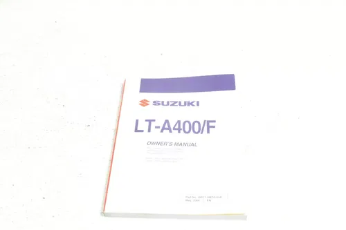 2002 Suzuki King Quad 400  Suzuki LT A400E LT400 Owners Manual