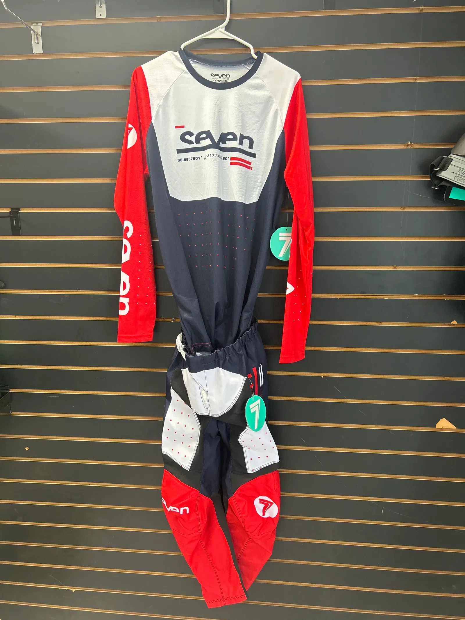 SEVEN VOX APERTURE PANTS & JERSEY RED/NAVY COMBO KIT