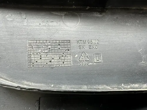 1998 - 1999 KTM 380 EXC OEM LEFT SIDE COVER 5030804100090 PANEL PLASTIC 250 300