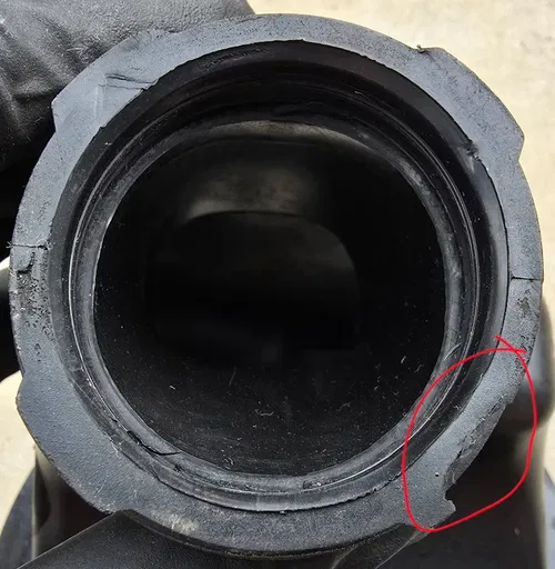 2008 - 2012 SUZUKI RMZ 450 AIR BOX JOINT BOOT 13881-28H00 RUBBER AIRBOX RMZ450