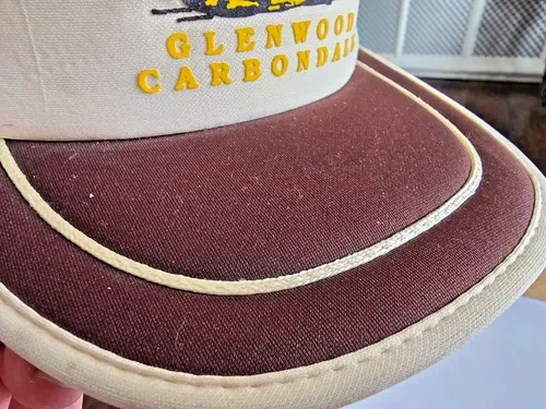 AWESOME VINTAGE AUTO PARTS SNAP BACK HAT NAPA CAT GLENWOOD SPRINGS COLORADO RARE