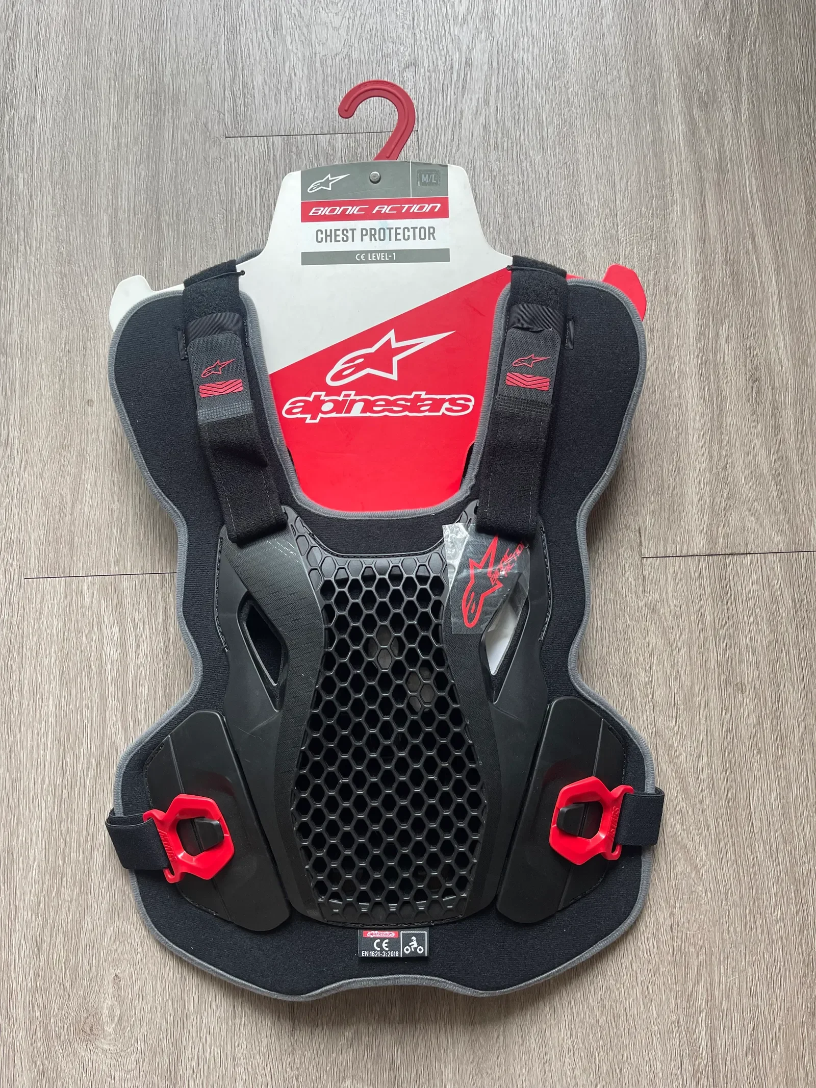 Alpinestars Bionic Action Chest Protector Black Red