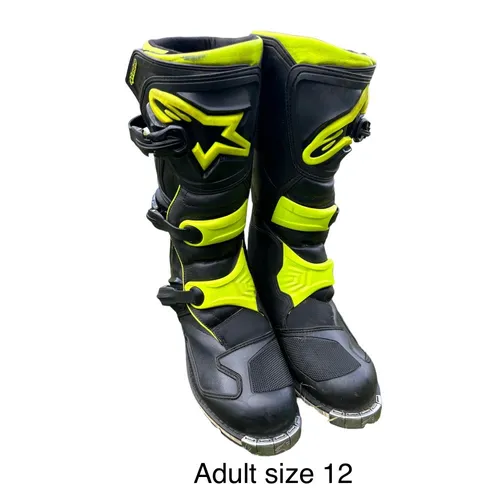 Alpinestars tech on sale 1 size 12