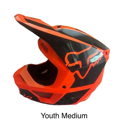 Youth Fox Racing Helmet - Size Medium 