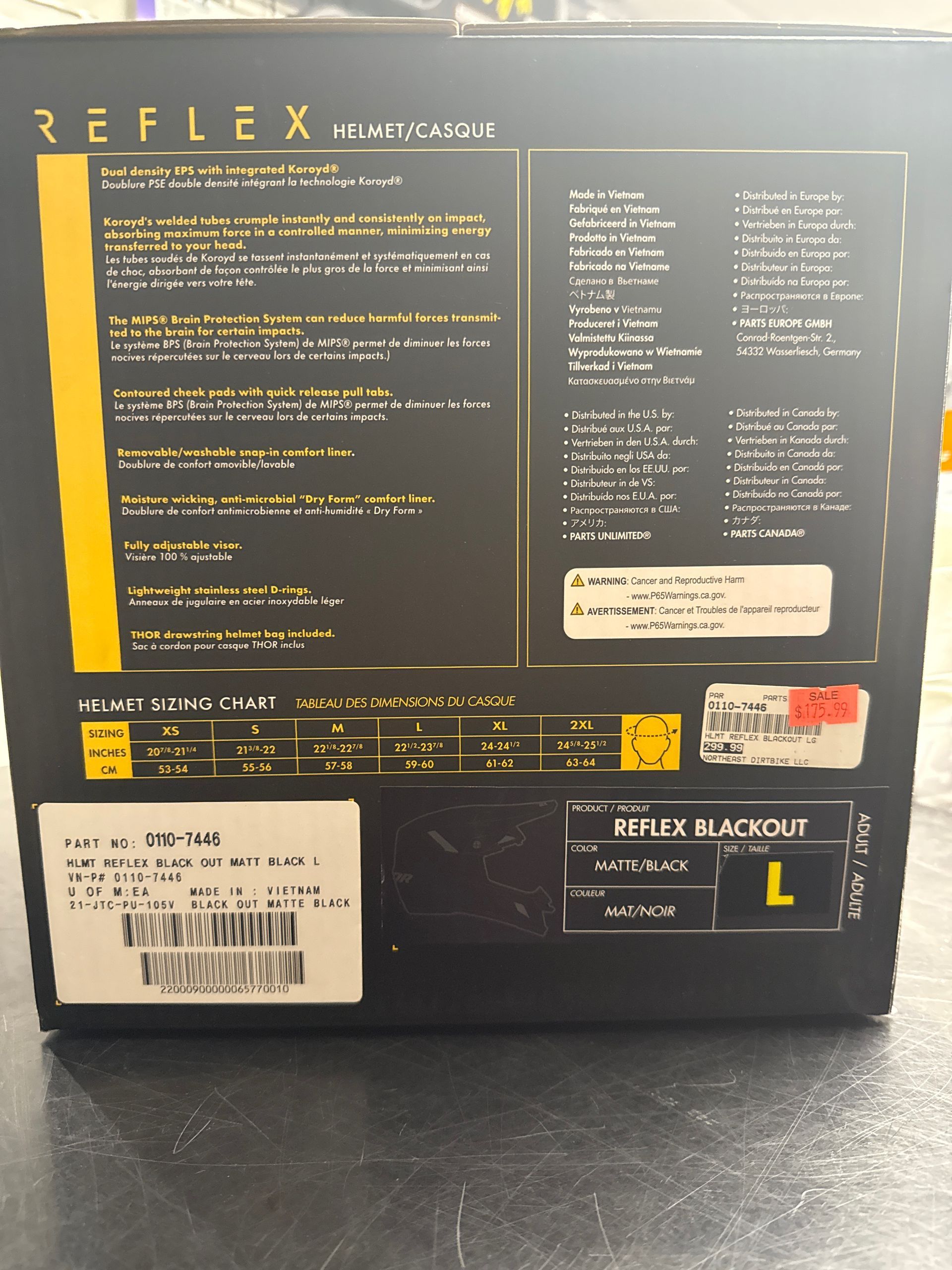 Thor Reflex Blackout Matte/Black