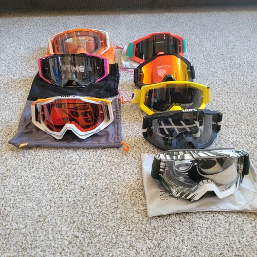 100% Goggles, SPY Goggles Lot Of 8 Pairs
