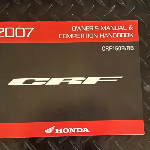 2007 Honda CRF150R Owners Manual