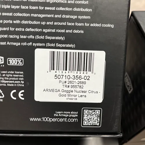 100% Armega Goggles 4 Pairs NEW With Extras