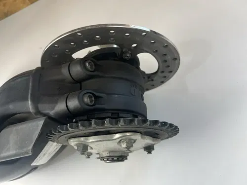 Ducati 848 EVO 11-13 Complete Rear Single Sided Swingarm Eccentric Hub Rear Axle