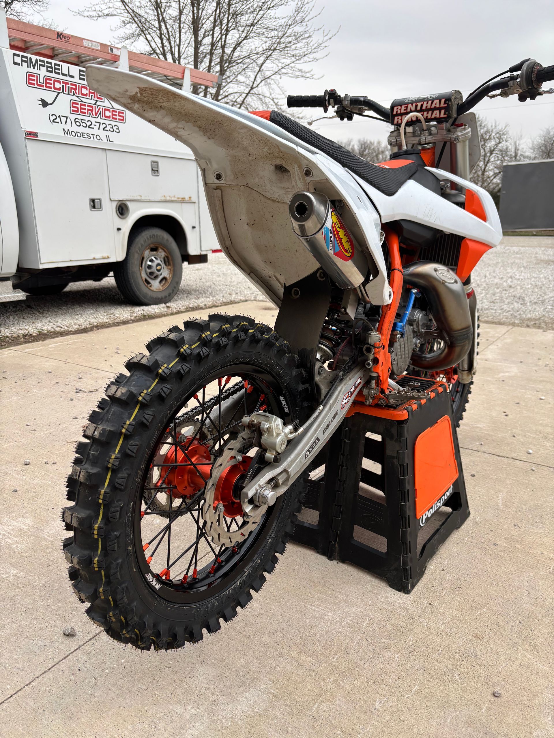 FULL FMF BIG BORE EXHAUST FOR KTM 105 BIG BORE