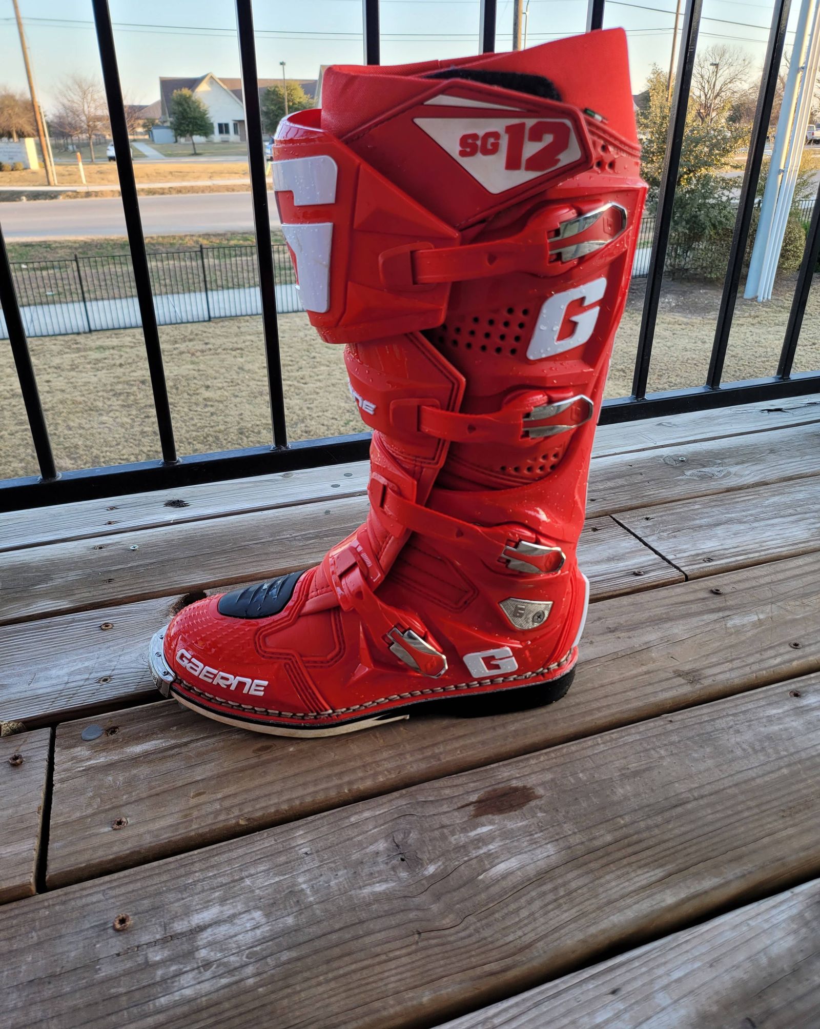 Gaerne SG12 RED Boots Size 9.5