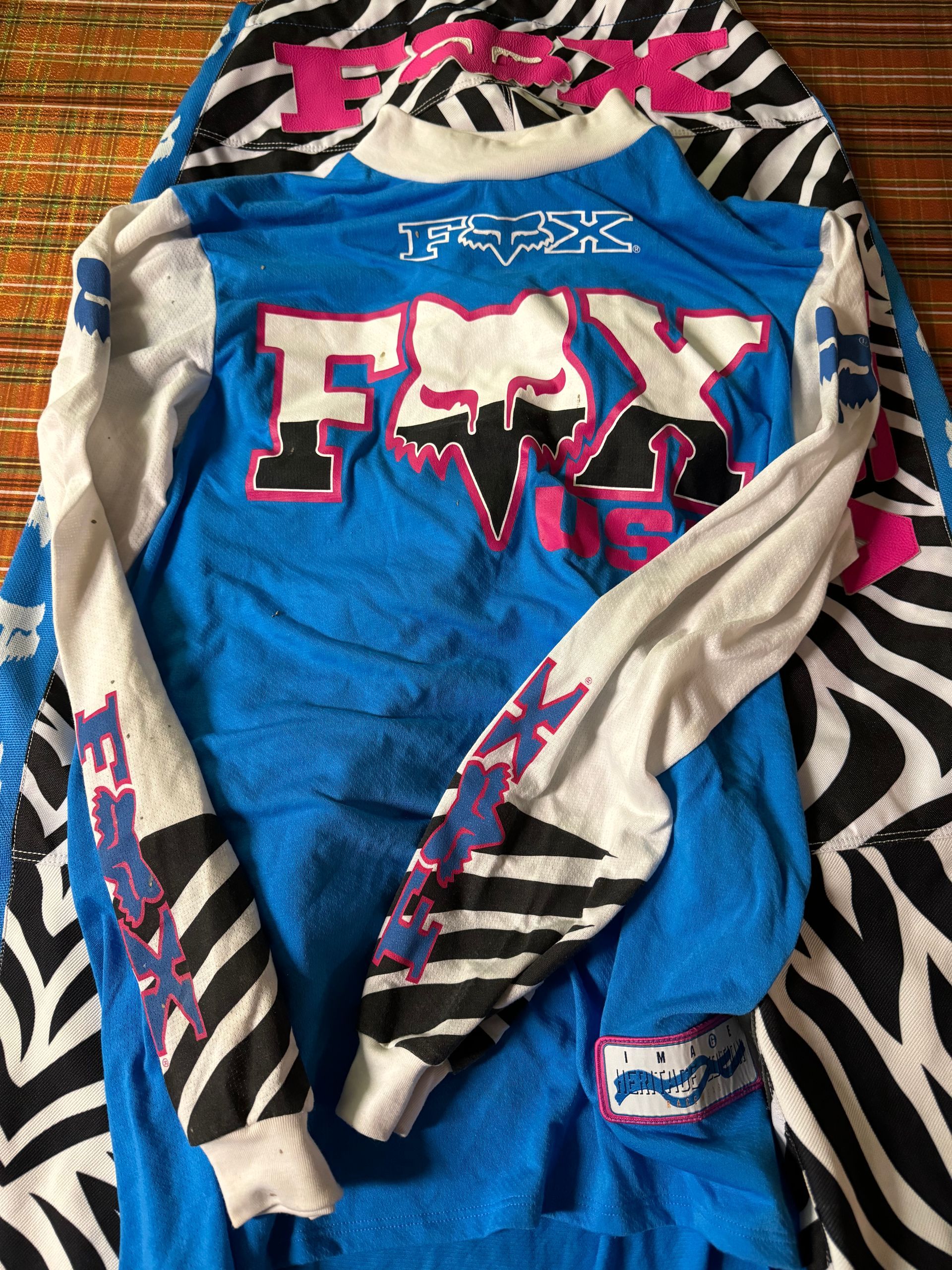 FOX モトクロスウェア ゼブラ柄 Fox Zebra Gear