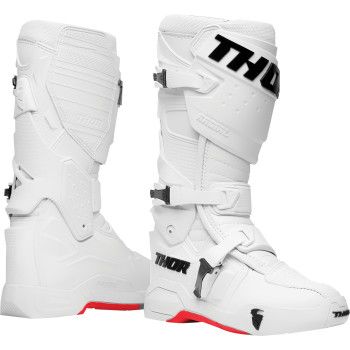 Thor Radial Mx  Boot White/Red