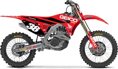 D-COR COMPLETE KIT 19 GEICO HONDA CRF 250 BLACK BG