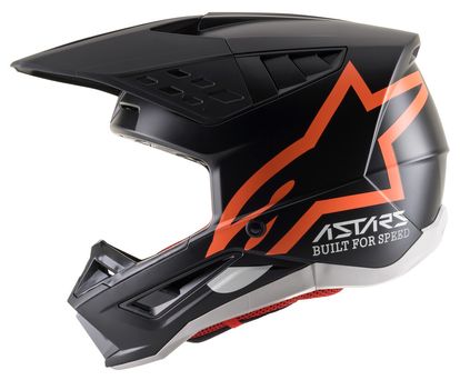 ALPINESTARS S-M5 COMPASS HELMET MATTE BLACK/ORANGE FLUO