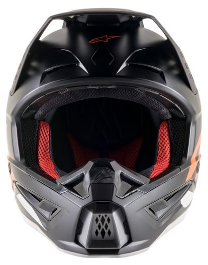 ALPINESTARS S-M5 COMPASS HELMET MATTE BLACK/ORANGE FLUO