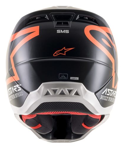 ALPINESTARS S-M5 COMPASS HELMET MATTE BLACK/ORANGE FLUO