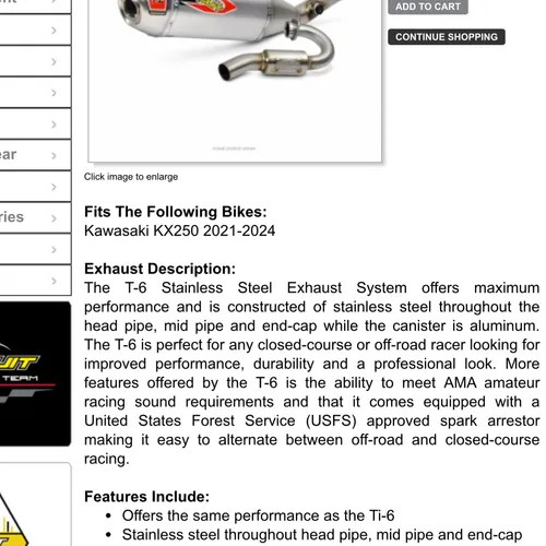 Pro Circuit Exhaust KX250 21-24