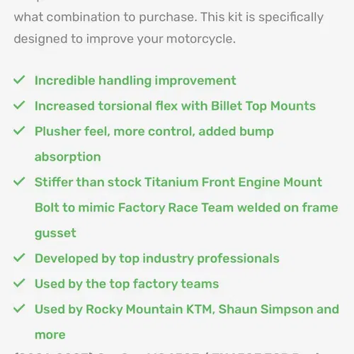 Ktm/husky/gasgas Fcp Engine Mounts