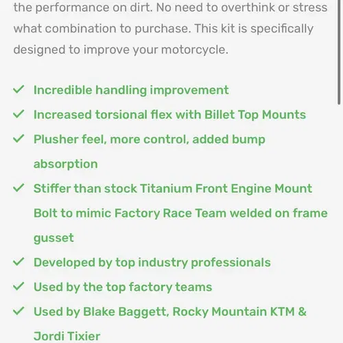 Ktm/husky/gasgas Fcp Engine Mounts