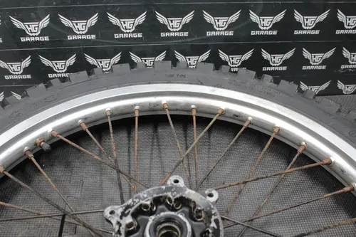 1996 HONDA CR125R CR250R 21"x1.60" OEM FRONT WHEEL RIM HUB TIRE 44650-MAC-680
