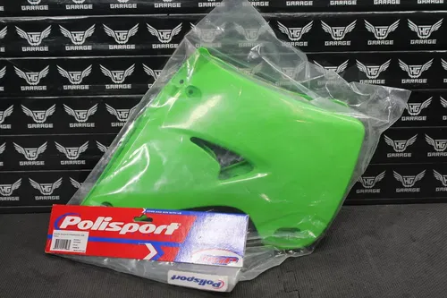 POLISPORTS 03-07 KX125 KX250 RADIATOR SCOOPS TANK SHROUDS PLASTICS KIT NOS