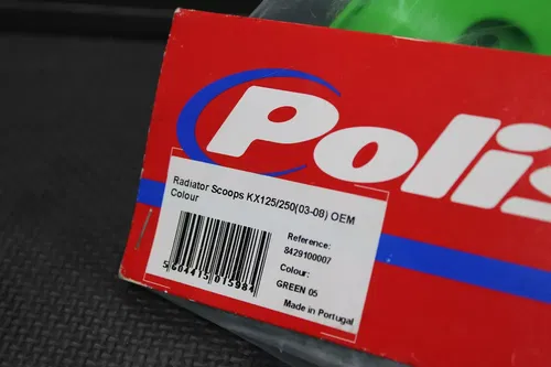 POLISPORTS 03-07 KX125 KX250 RADIATOR SCOOPS TANK SHROUDS PLASTICS KIT NOS