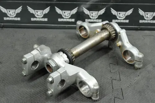 2003 00-04 KAWASAKI KX65 OEM FRONT FORKS LOWER UPPER TRIPLE TREE STEM CLAMP