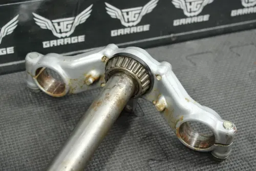 2003 00-04 KAWASAKI KX65 OEM FRONT FORKS LOWER UPPER TRIPLE TREE STEM CLAMP