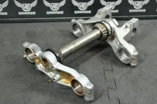2003 00-04 KAWASAKI KX65 OEM FRONT FORKS LOWER UPPER TRIPLE TREE STEM CLAMP