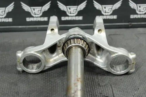 2003 00-04 KAWASAKI KX65 OEM FRONT FORKS LOWER UPPER TRIPLE TREE STEM CLAMP