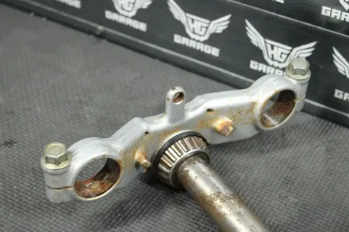 2003 00-04 KAWASAKI KX65 OEM FRONT FORKS LOWER UPPER TRIPLE TREE STEM CLAMP