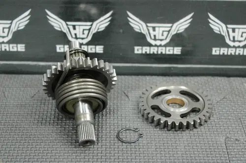 2001 99-02 KAWASAKI KX125 OEM KICKSTART KICK START SHAFT W IDLER GEAR 13066-1101