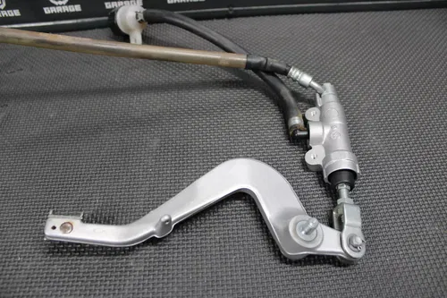 2014 14-21 KAWASAKI KX100 OEM REAR BACK BRAKE CALIPER MASTER CYLINDER LEVER LINE