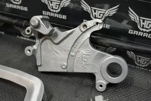 1999 SUZUKI RM250 OEM REAR BACK BRAKE CALIPER MASTER CYLINDER LEVER NEEDS WORK!