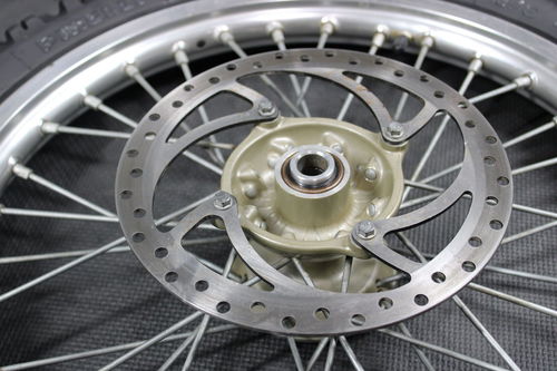 2007 04-12 KTM 85 SX OEM EXCEL 17" FRONT WHEEL RIM HUB TIRE ROTOR 4700901004491