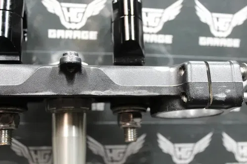2009 KAWASAKI KX250F FRONT FORKS LOWER UPPER TRIPLE TREE STEM CLAMP