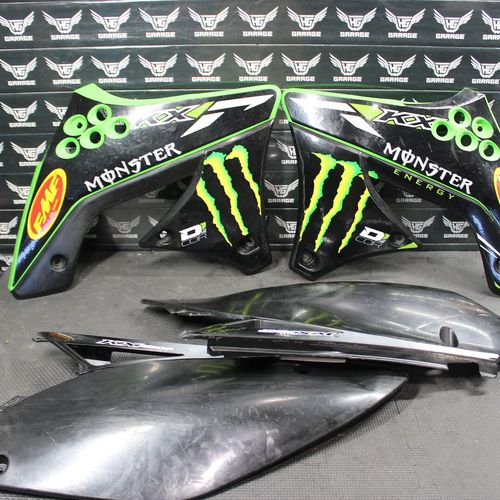 2012 KAWASAKI KX250F AFTERMARKET PLASTICS BODY KIT FENDERS FAIRINGS C