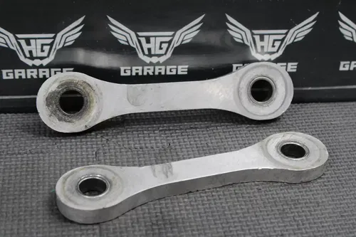 1990 KAWASAKI 90-02 KX125 KX250 OEM REAR DOGBONE SHOCK LINKAGE RODS 46102-1282