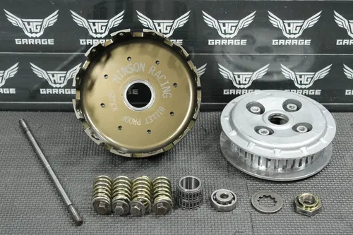 2001 KAWASAKI KX125 OEM HINSON CLUTCH BASKET OEM HUB SPRINGS HARDWARE 13087-1167